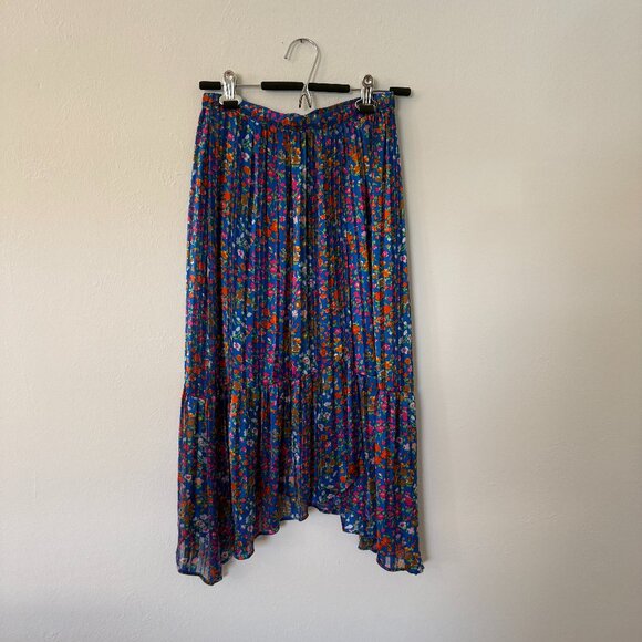 Ba&sh Romeo Blue Floral Skirt